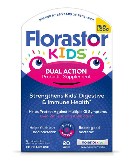 Florastor Kids' Digestive Probiotic Easy-To-Mix Powder - 20ct