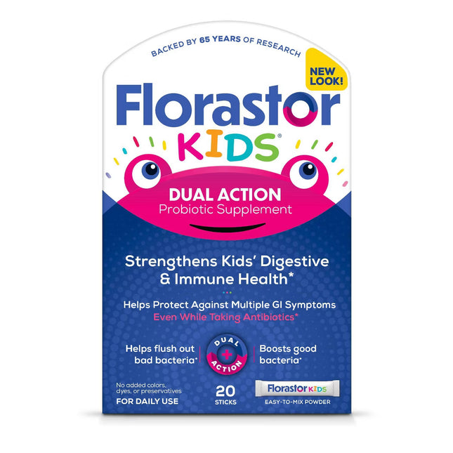 Florastor Kids' Digestive Probiotic Easy-To-Mix Powder - 20ct