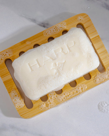 HARP pH-Balanced Body Wash Bar - Exceptionally Gentle For Dry or Sensitive Skin + Shea Butter-Borage oil- Meadowfoam | Non-Comedogenic | Soap-Free, Lye-Free. FRESH SPORT FRAGRANCE. 5oz