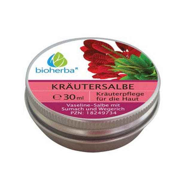 Ungüento herbal Bioherba Vaselina con zumaque y plátano 30 ml