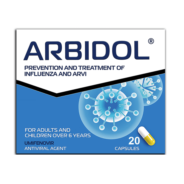 Arbidol 100 mg 20 cápsulas