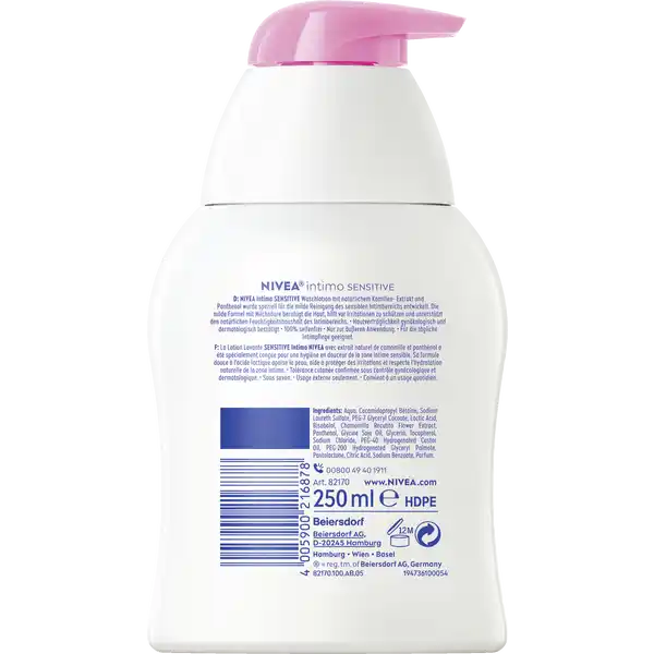NIVEA Intimo Washing Lotion – Sensitive – 250 ml