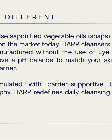HARP pH-Balanced (5.0-6.0) Exfoliating Body Wash Bar - Fragrance Free. Ground Bamboo Exfoliation the perfect consistency. Soap/Lye/Preservative/Dye/Masking agent-Free