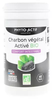Phyto-Actif Activated Vegetable Carbon Intestinal Comfort Organic Capsules #60