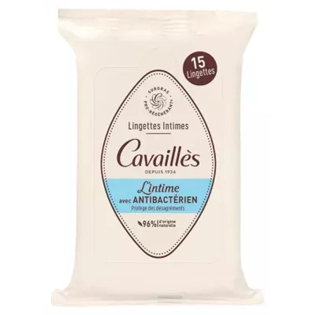 Cavaillès Rogé Cavaillès Intimate Wipes Antibacterial 15 Wipes