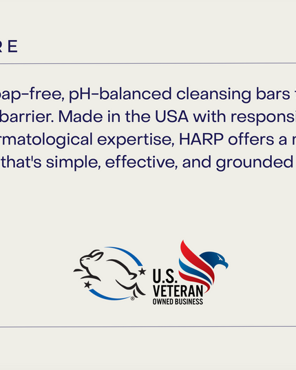 HARP pH-Balanced Body Wash Bar - Exceptionally Gentle For Dry or Sensitive Skin + Shea Butter-Borage oil- Meadowfoam | Non-Comedogenic | Soap-Free, Lye-Free. FRESH SPORT FRAGRANCE. 5oz