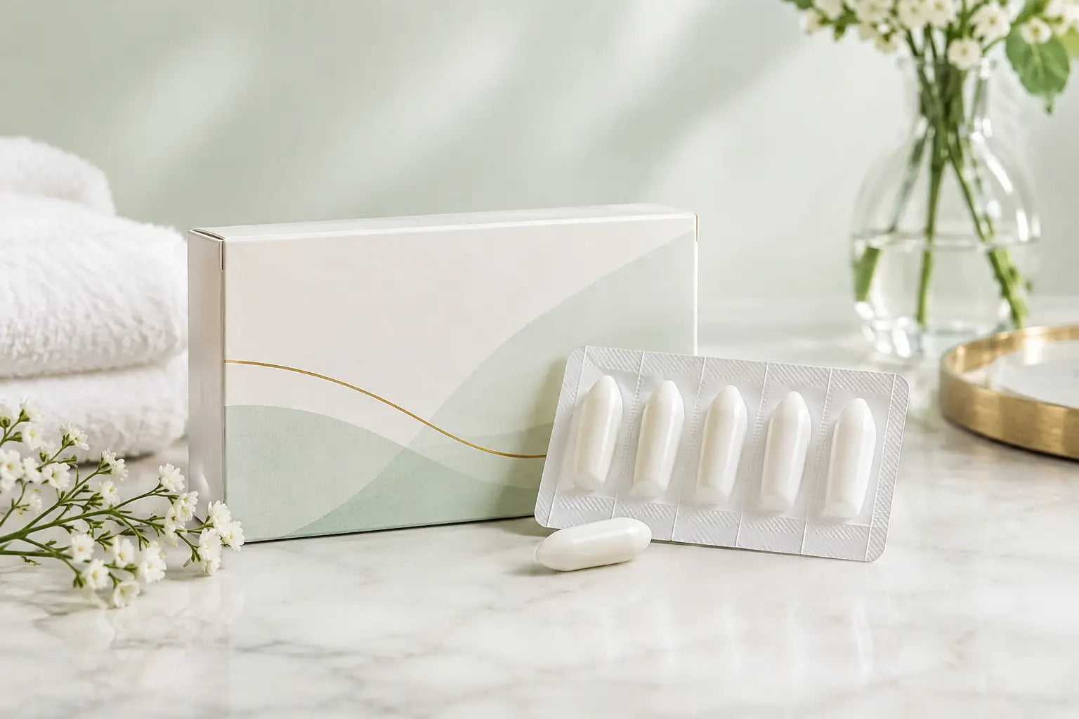 Filme Gyno-V Vitamin E Ovules for Vaginal Dryness