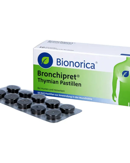 Bronchipret Thyme Pastilles – 30 ct (Бронхипрет пастилки с чабрецом, 30 шт.) by Bionorica