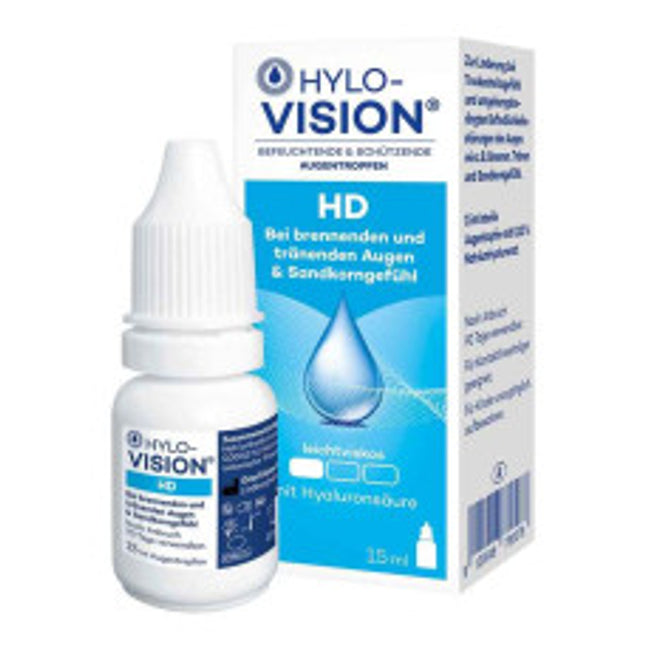 HYLO-VISION HD Eye drops, 15 ml