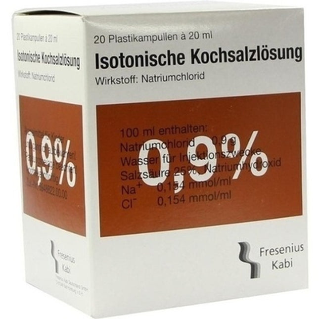 Sterile 0.9% Saline Solution in Plastic Ampoules, 5ct x 20ml