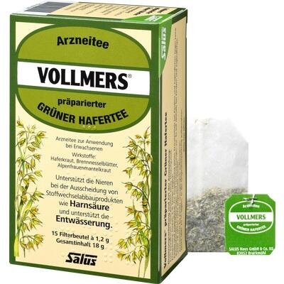 VOLLMERS® Prepared Green Oat Herbal Tea – 15 Filter Bags