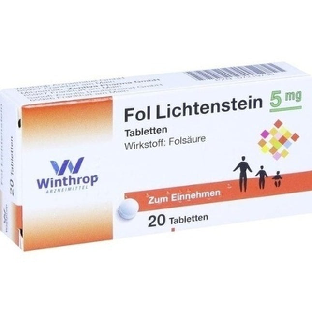 FOL Lichtenstein 5 mg Tablets (Folic Acid Supplement)
