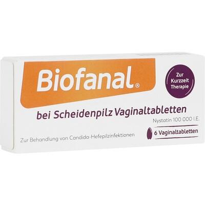 Biofanal vaginal tablets packaging on a white background