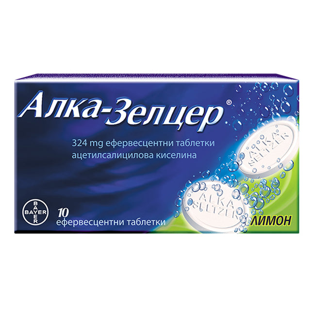 ALKA-SELZER  10 effervescent tablets BAYER