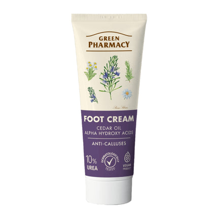Green Pharmacy Foot Cream Against Corns & Calluses, 75 ML