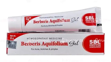 SBL Berberis Aquifolium Gel for Acne, Blotches & Pimples 25g (Гель SBL Барбериc Аквифолиум От Прыщей, Пигментации И Высыпаний 25 г)
