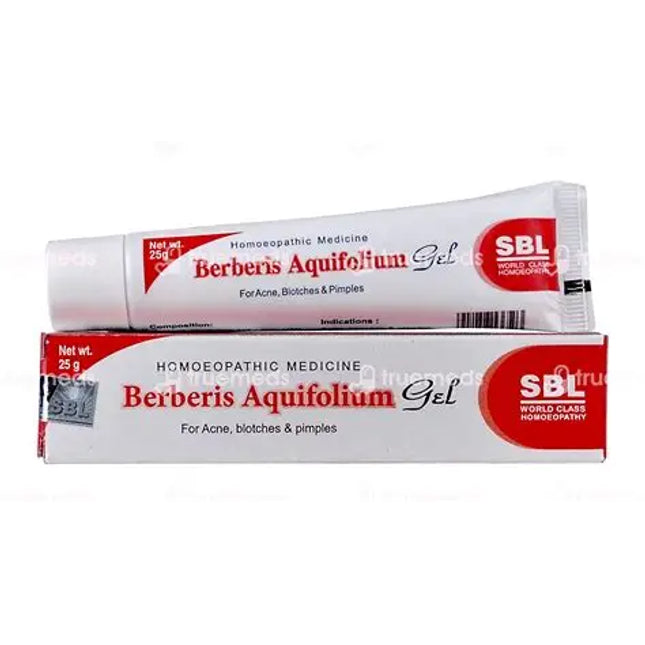 SBL Berberis Aquifolium Gel for Acne, Blotches & Pimples 25g (Гель SBL Барбериc Аквифолиум От Прыщей, Пигментации И Высыпаний 25 г)