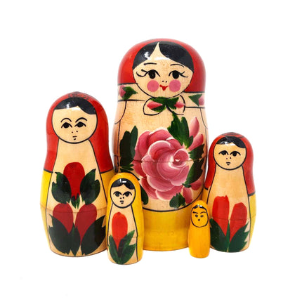 Semenovskaya Nesting Doll (Семеновская Матрешка) – Medium, 5 pcs, 5"