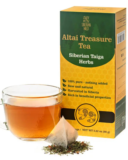 Siberian Wild Altai Treasure Tea - 20 Large Tea Bags Siberian Taiga Wellness Herbs