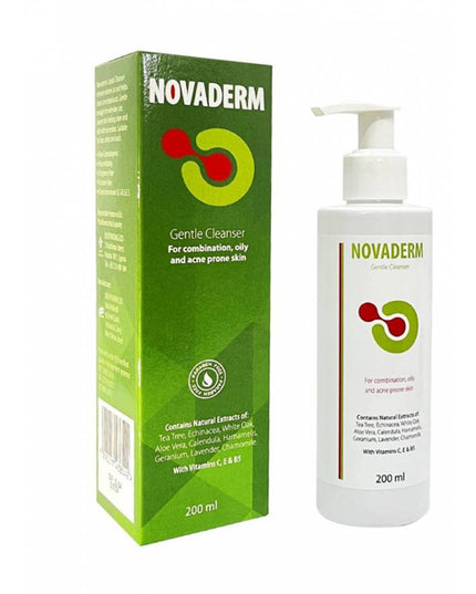 Novaderm Gentle Cleanser for combination, oily, and acne-prone skin (200 ml)