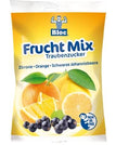 lemon, orange, and black currant
