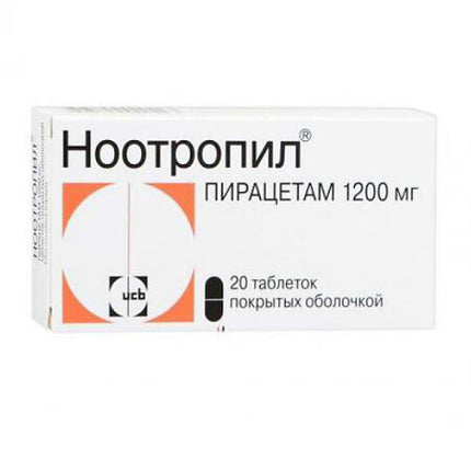 Nootropil 1200 mg, 20 tabs