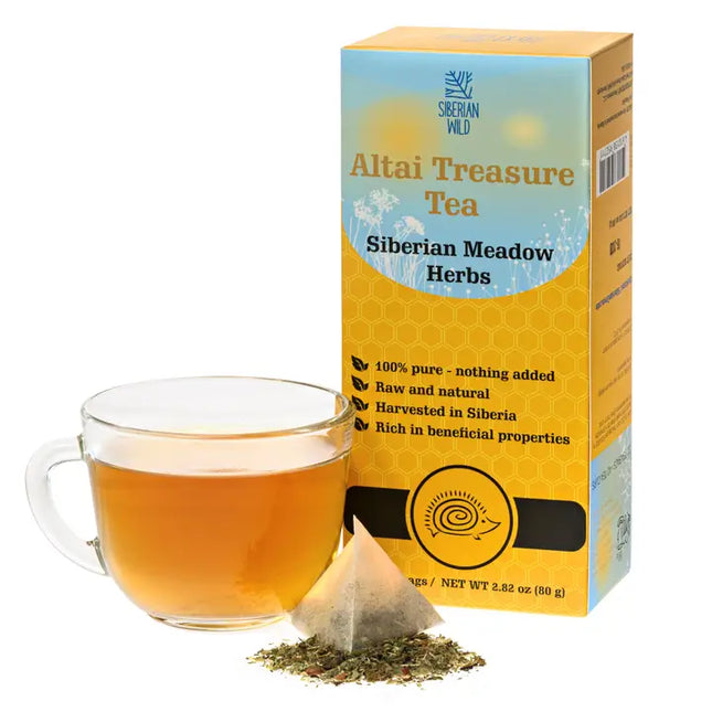 Siberian Wild Altai Treasure Tea - 20 Large Tea Bags Siberian Meadow Herbs