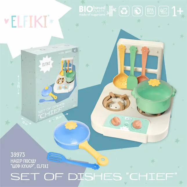 Set of Dishes "Chief", Elfiki