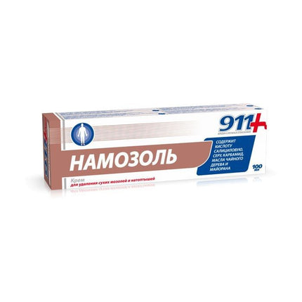 911 Namozol Cream To Remove Dry Calluses 100ml (Крем 911 Намозол Для Удаления Сухих Мозолей 100 мл)