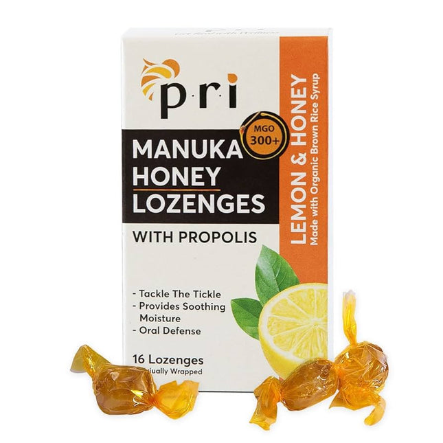 PRI Manuka Honey & Propolis Lozenges, 16 ct