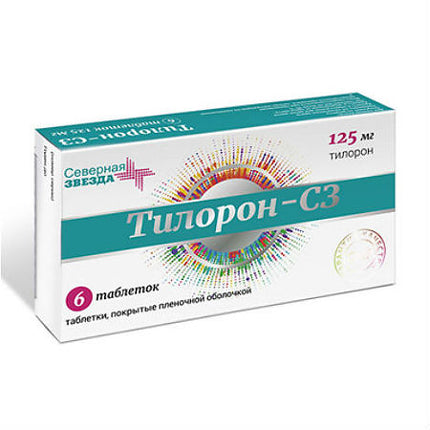Tiloron, film-coated tablets 125 mg, 6 tablets (Тилорон)