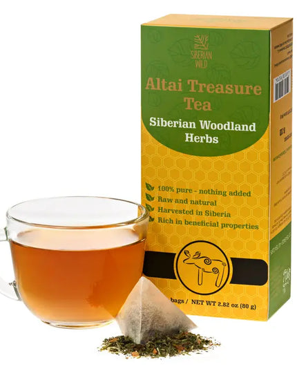 Siberian Wild Altai Treasure Tea - 20 Large Tea Bags Siberian Woodland Herbs