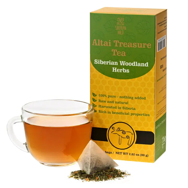 Siberian Wild Altai Treasure Tea - 20 Large Tea Bags Siberian Woodland Herbs
