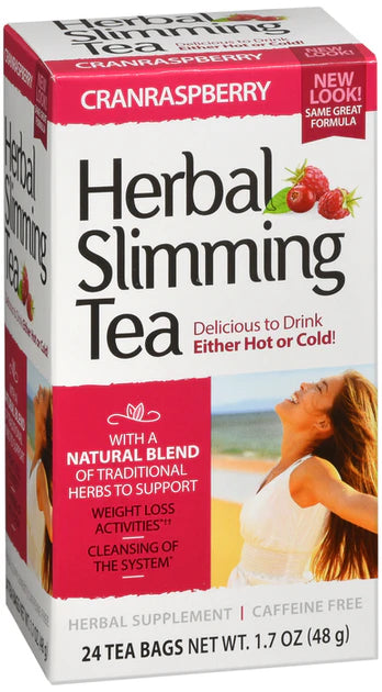 21st Century Herbal Slimming Tea Variety Pack – 24 Tea Bags | Green Tea, Orange Spice, Peppermint, Peach-Apricot, Natural, Cranberry-Raspberry