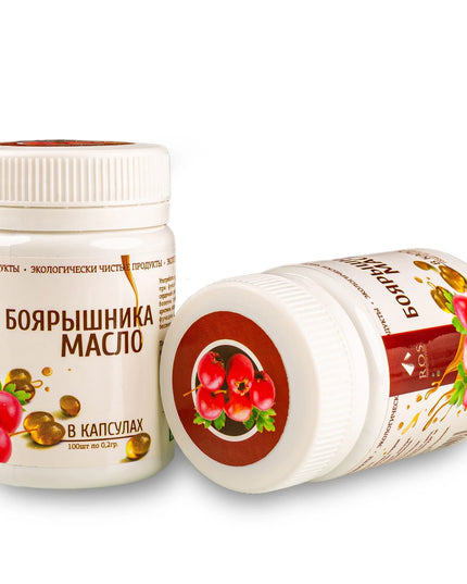 Hawthorn Oil 100% Siberian Organic Cold Pressed (100 softgels)
