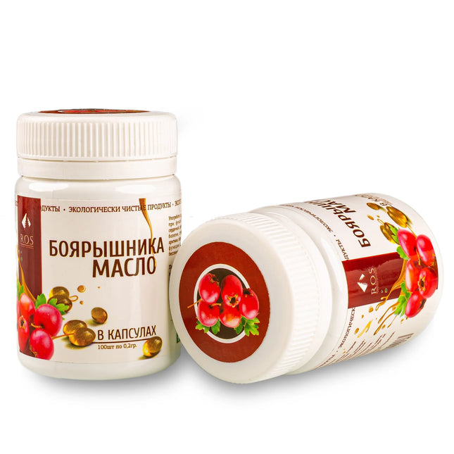 Hawthorn Oil 100% Siberian Organic Cold Pressed (100 softgels)