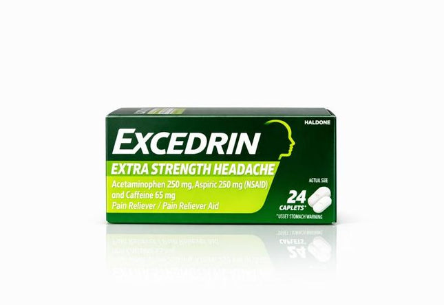 Excedrin® Migraine Pain Reliever – 24 Coated Caplets (Haleon)