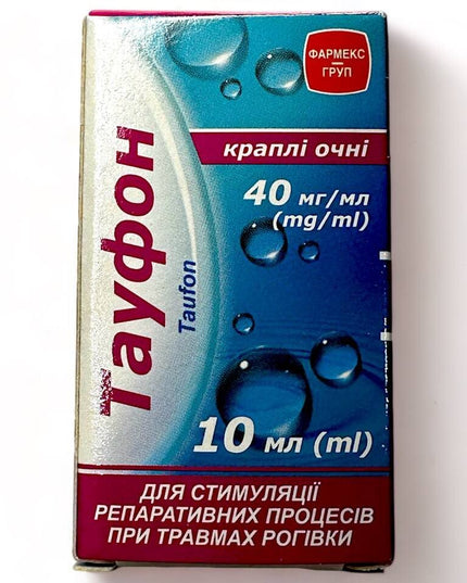 Taufon 40 mg/ml eye drops, 10 ml