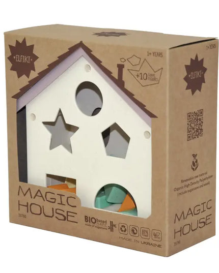 Eco Shape Sorter Magic House, Elfiki