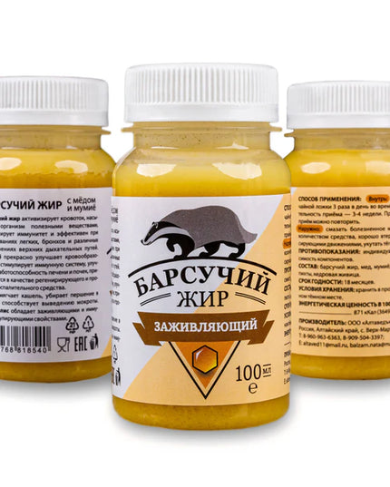 Cream-Gel “Badger Fat” with Altai Shilajit and Siberian Pine Oil 100ml