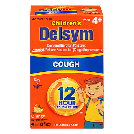 Delsym Children's 12 Hour Cough Relief – 89 mL (3 fl oz)