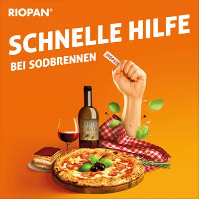 RIOPAN® Magen Gel 3X10ml sachets - for heartburn and acid-related stomach complaints