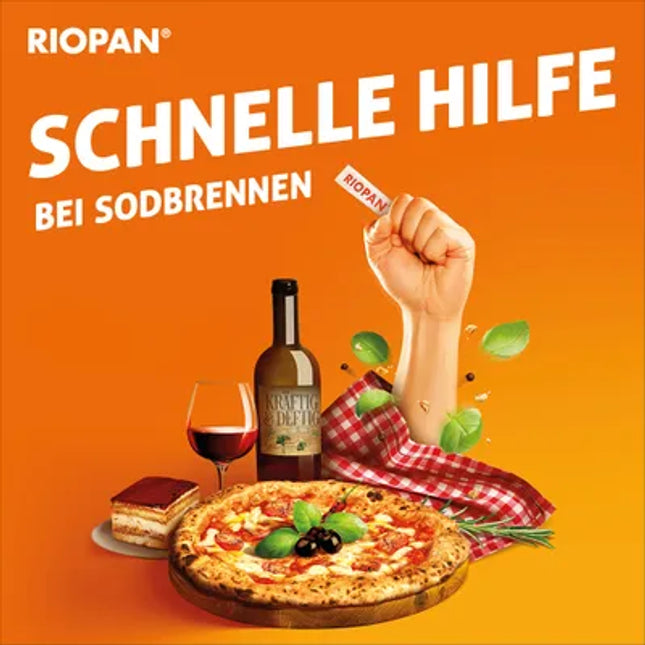 RIOPAN® Magen Gel 3X10ml sachets - for heartburn and acid-related stomach complaints