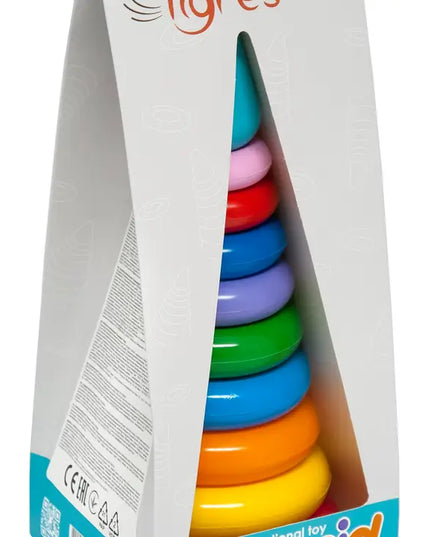 Educational toy "Pyramid" LUX in a box, Tigres
