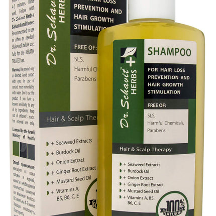 Dr. Schavit Herbs+ Herbal Shampoo For Hair Loss Prevention And Hair Growth Stimulation