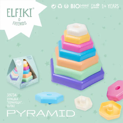 Toy "Pyramid", Educational Toy, Elfiki