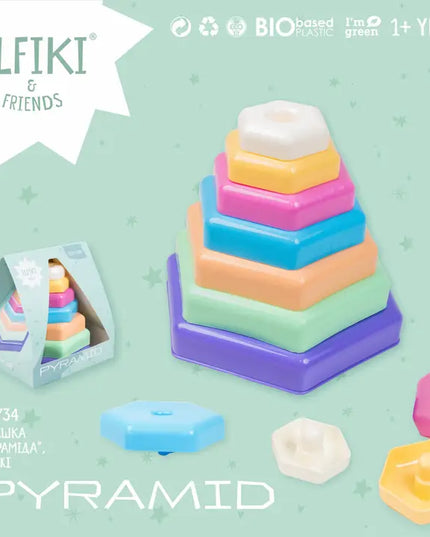 Toy "Pyramid", Educational Toy, Elfiki