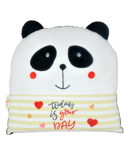 Panda "Today is Your Day", kid's pillow, by Tigres