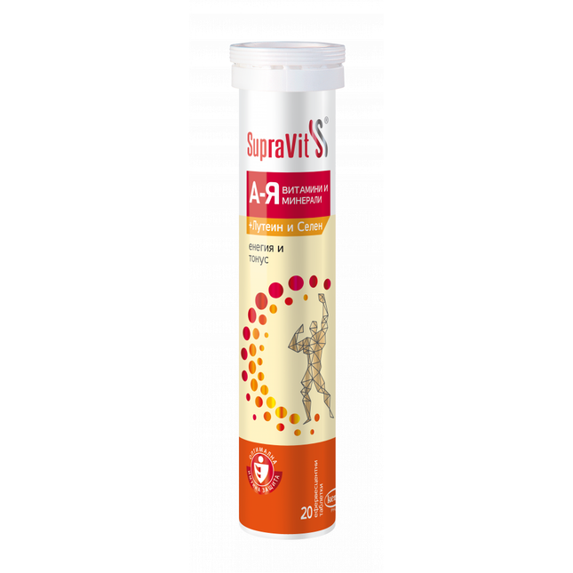 Supravit A - Z with Selenium and Lutein effervescent tablets, 20 ct