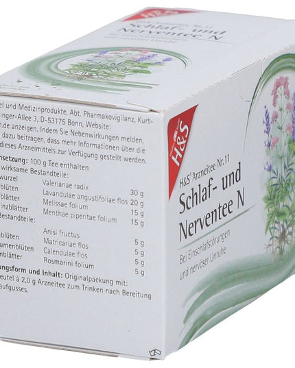 H&S Sleep & Nerves Tea No. 11 (Х&С Чай Для Сна И Нервной Системы №11), 20 Tea Bags